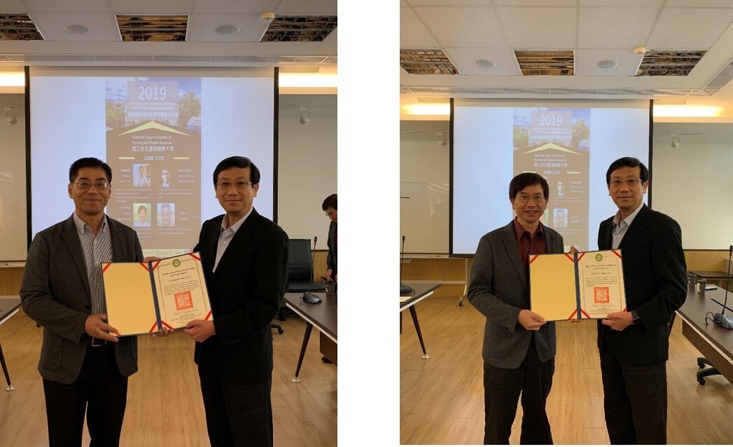 美國國家研究院 Yang C. Fann, Professor(左) 加州大學聖地牙哥分校Tzyy-Ping Jung, Professor(右) 美國國家研究院 Yang C. Fann, Professor(左) 加州大學聖地牙哥分校Tzyy-Ping Jung, Professor(右)
